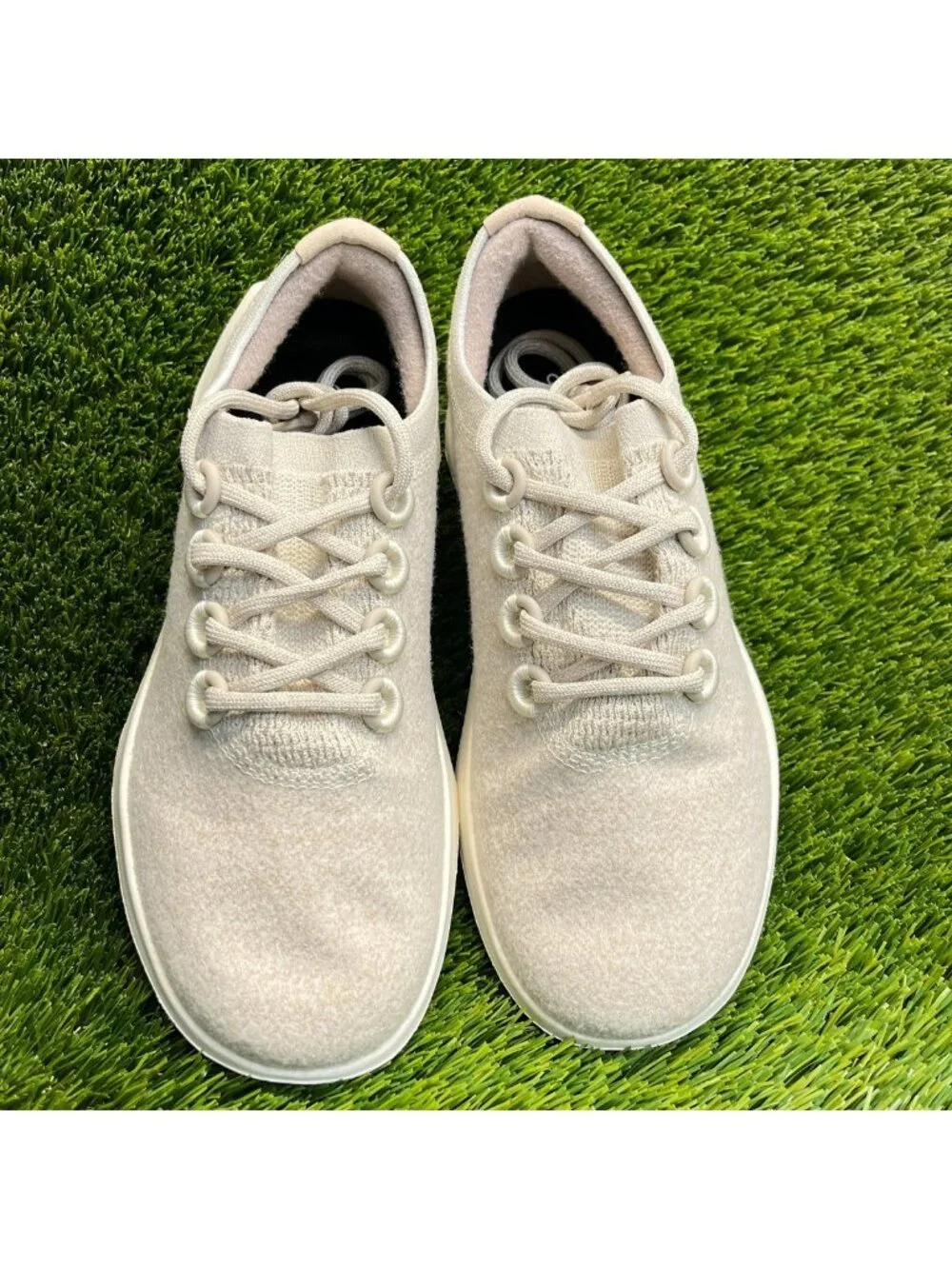 Allbirds Wool Dasher 2 Womens Size 10 Beige Athletic Running Shoes Sneakers